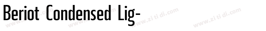 Beriot Condensed Lig字体转换